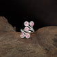 Bloom Drop Finger Ring with Open Wrap Band Styling