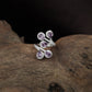 Bloom Drop Finger Ring with Open Wrap Band Styling