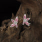 Bloom Frame Rhodium Stud with Marquise Petal Arrangement