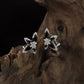 Bloom Frame Rhodium Stud with Marquise Petal Arrangement