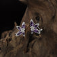 Bloom Frame Rhodium Stud with Marquise Petal Arrangement