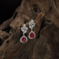 Signature Rhodium Hanging with embellished floral elements